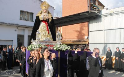 María Santísima de la Esperanza Nazarena visita en rosario el barrio de La Piedad